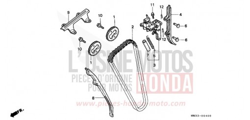 CHAINE A CAMES CB750F2N de 1992